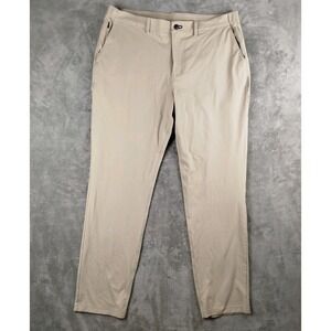 Public Rec Pants Mens 36x32 Beige Daymaker Performance 5-Pocket‎ Stretch Golf